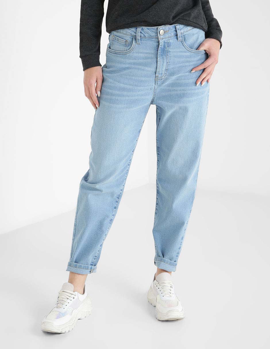 Jeans mom corte cintura para mujer Jeans mom corte cintura para mujer