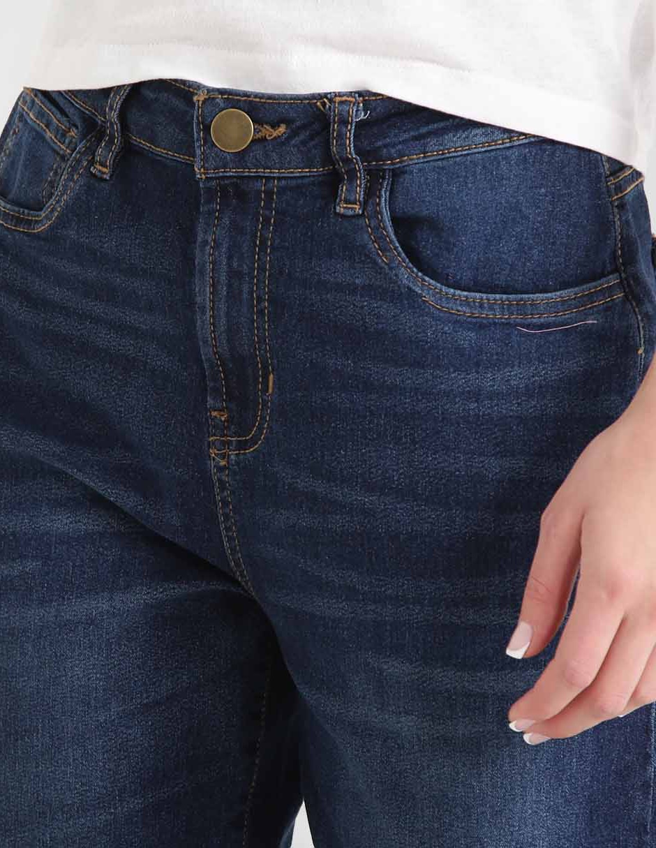 Jeans mom corte cintura para mujer 4