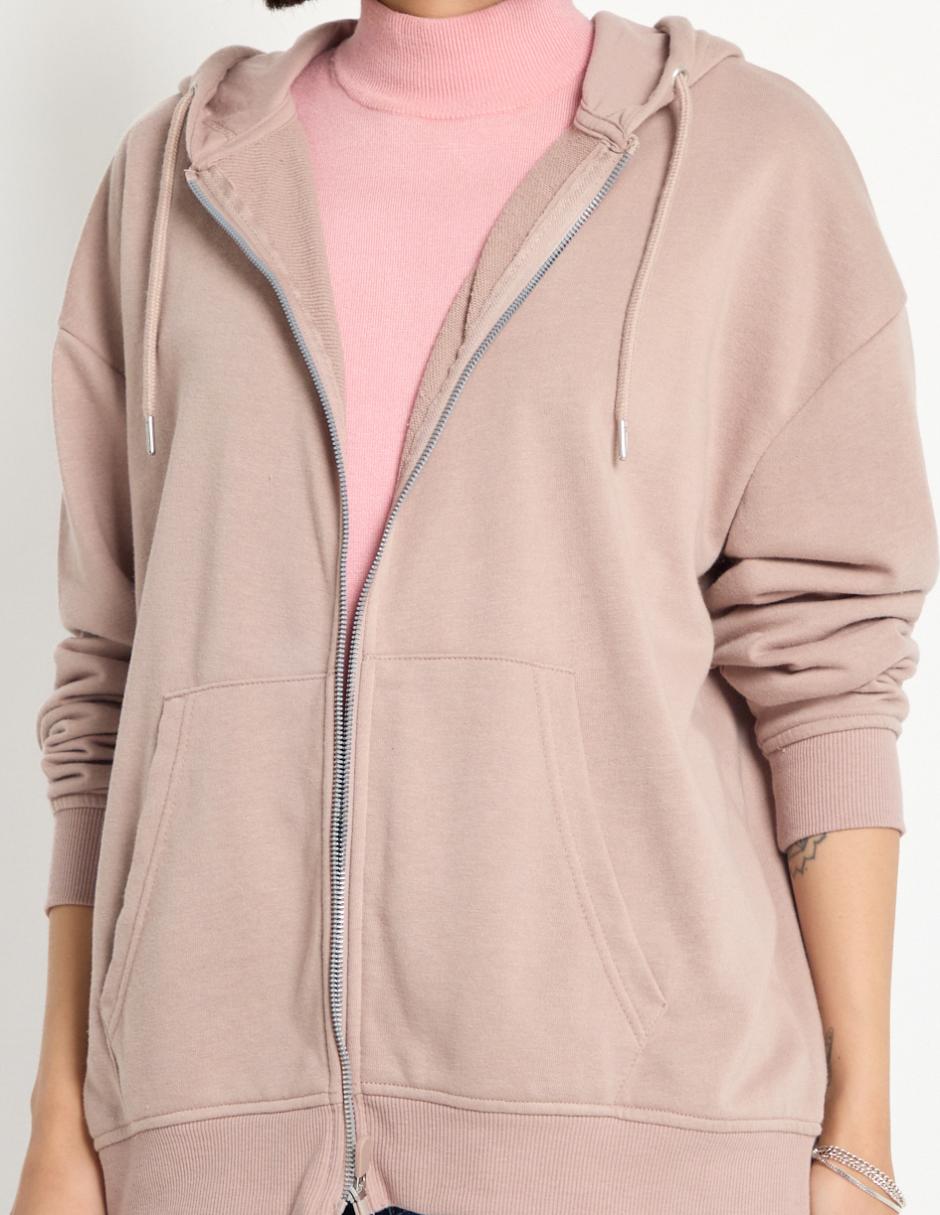 Sudadera con capucha y bolsa para mujer