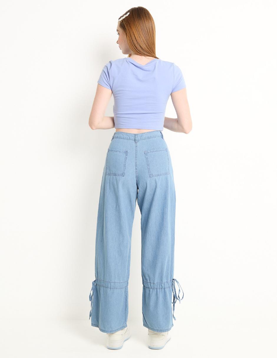 Jeans relaxed straight Non Stop corte cintura alta para mujer