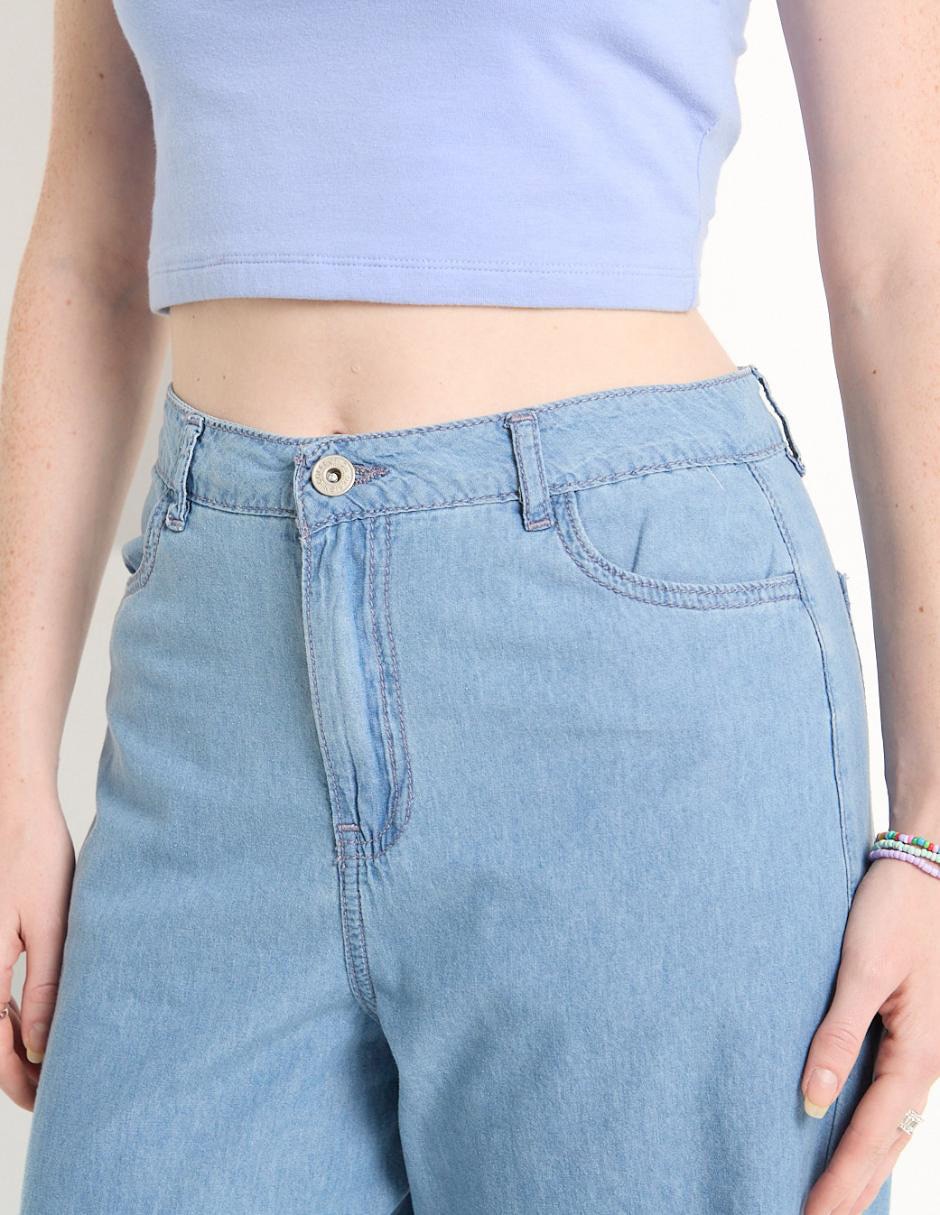 Jeans relaxed straight Non Stop corte cintura alta para mujer