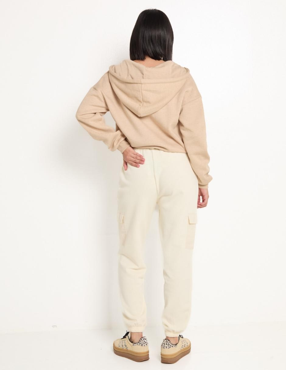 Pants slim con jareta para mujer