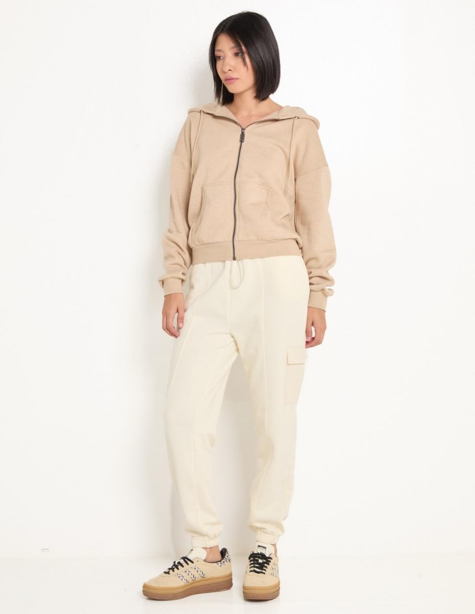 Pants slim con jareta para mujer