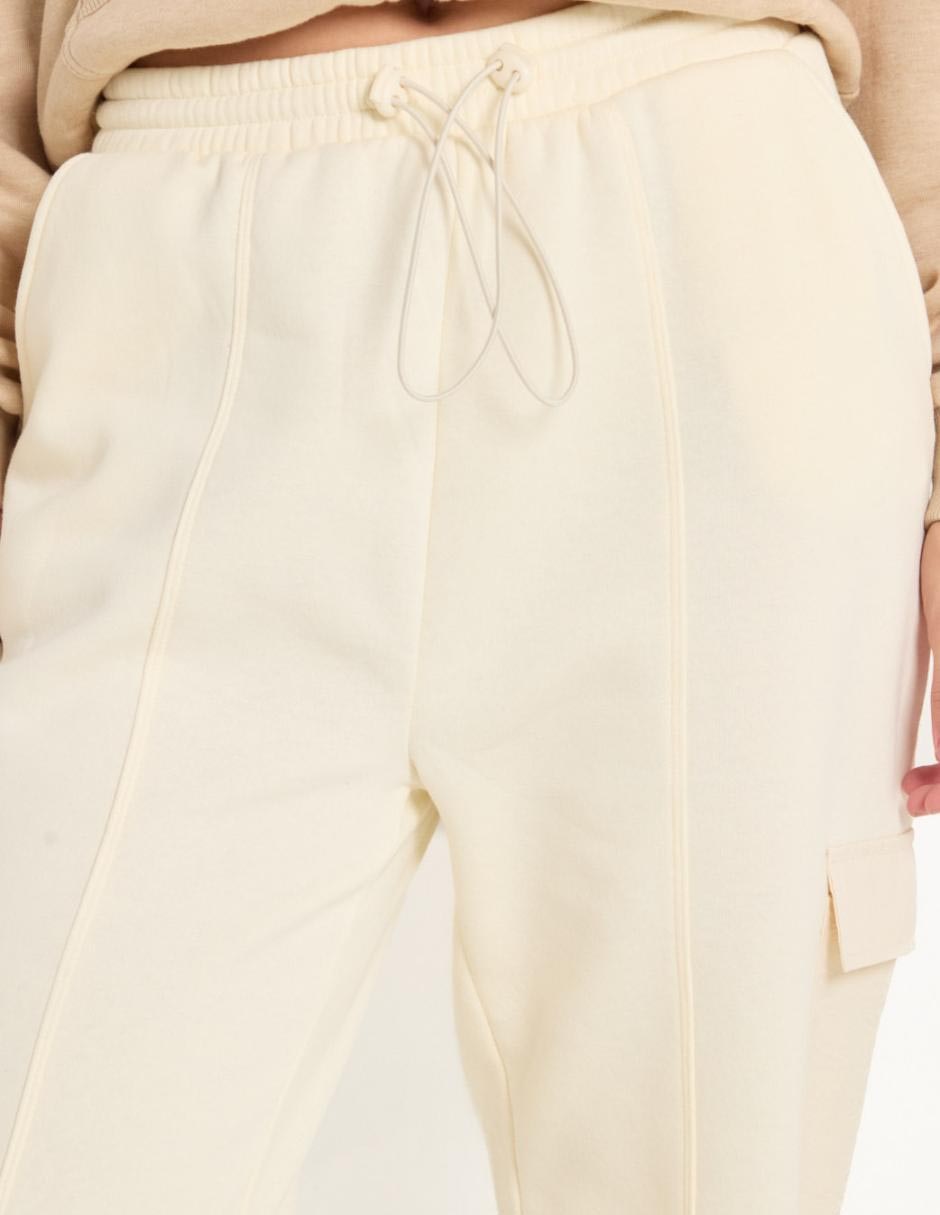 Pants slim con jareta para mujer