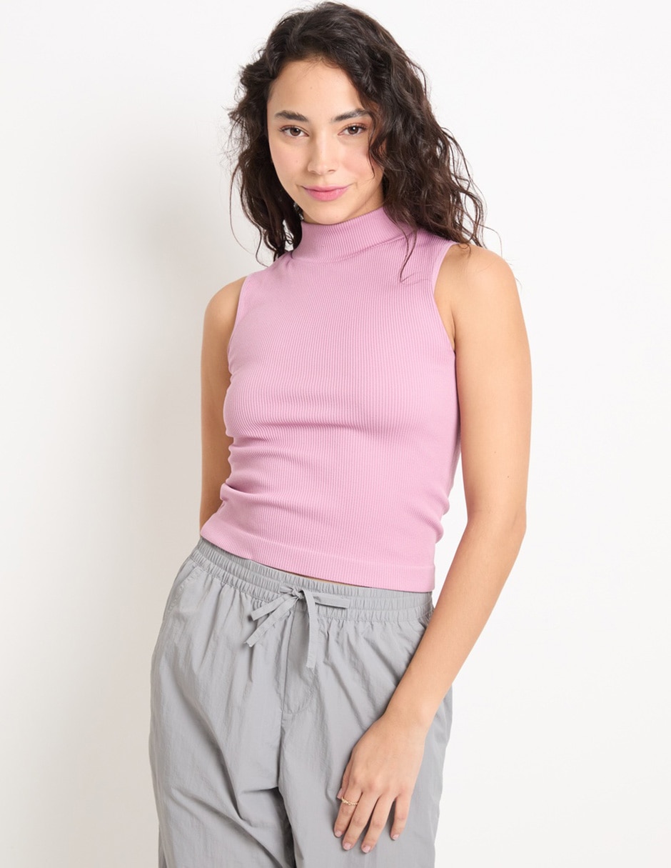 Top cuello alto