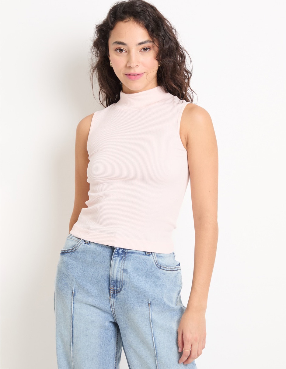 Top cuello alto