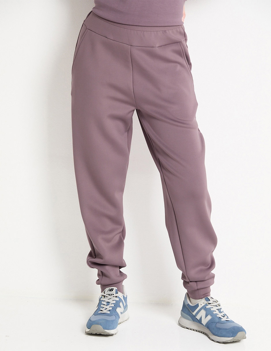 Pants straight con jareta para mujer