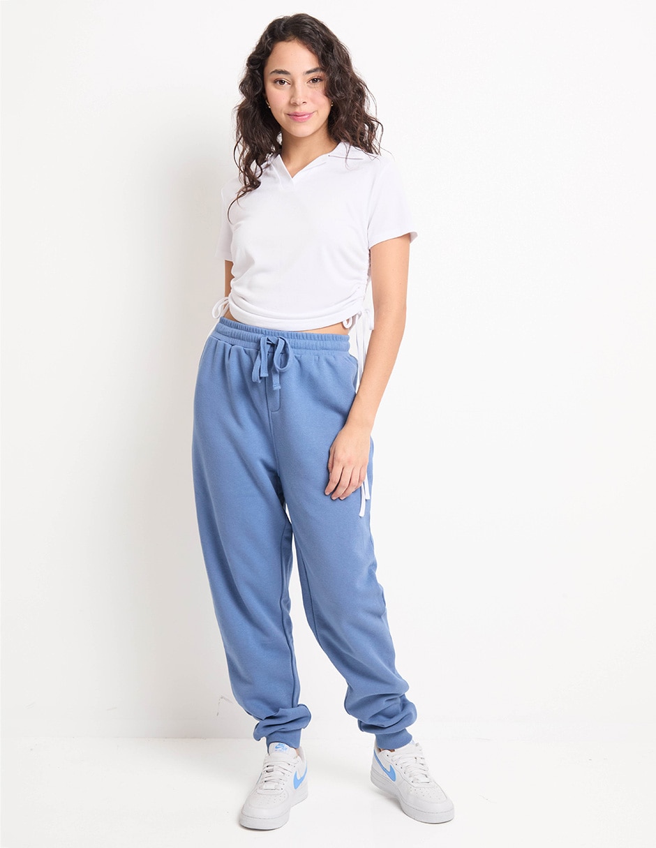 Pants slim con jareta para mujer 3
