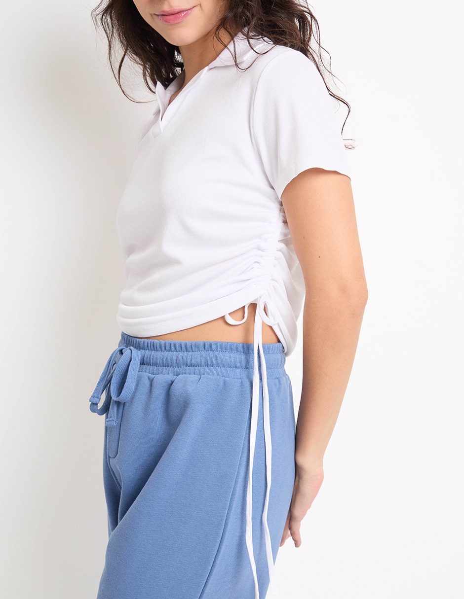 Pants slim con jareta para mujer 2