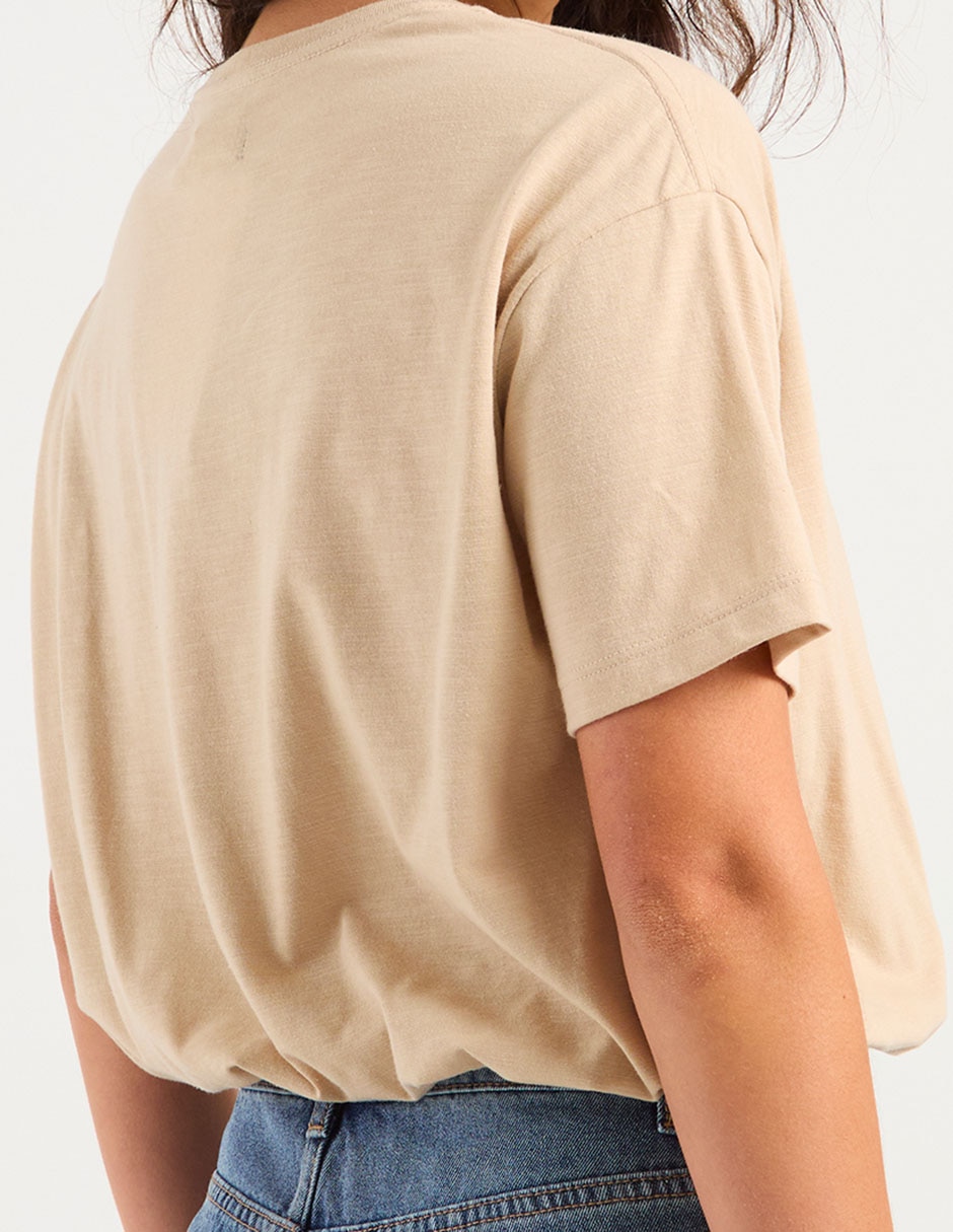 Playera manga corta Non Stop cuello redondo para mujer