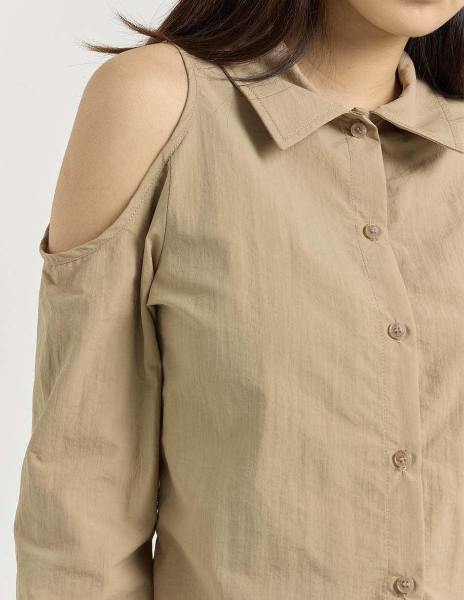 Blusa camisera manga larga para mujer 7