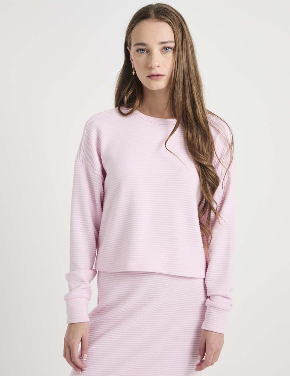 Sudadera con acanalado para mujer Sudadera con acanalado para mujer