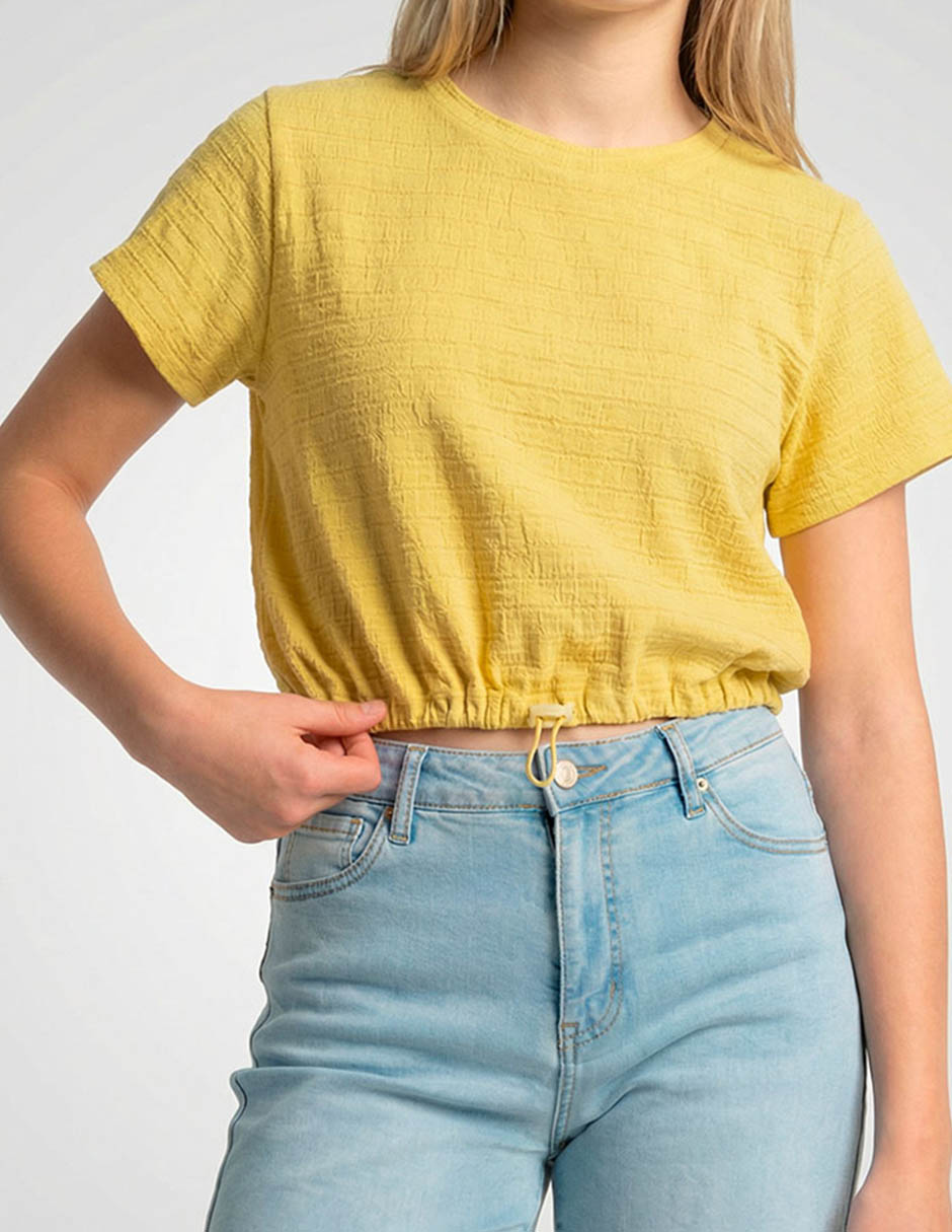 Playera manga corta cuello redondo mujer 3