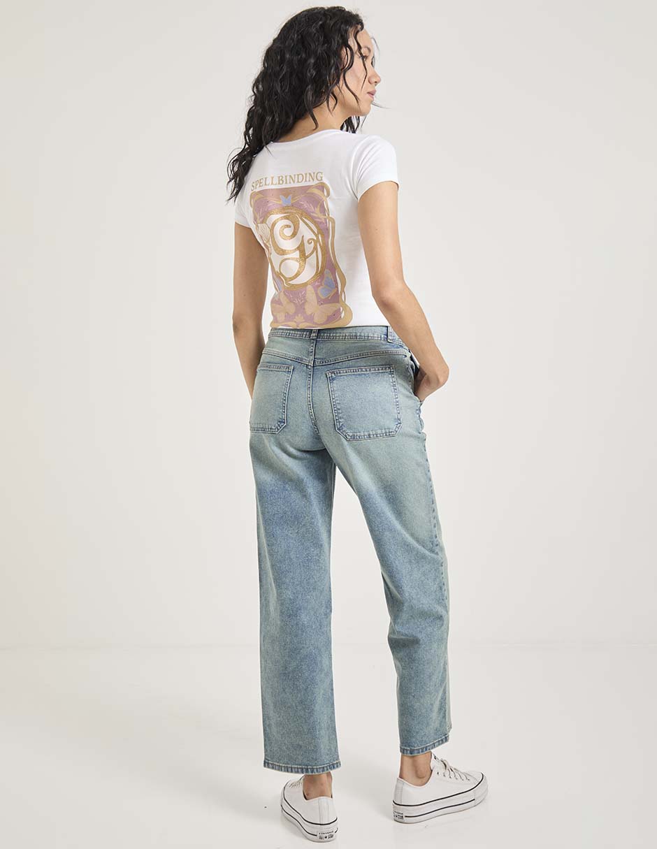Jeans capri amplio Non Stop para mujer