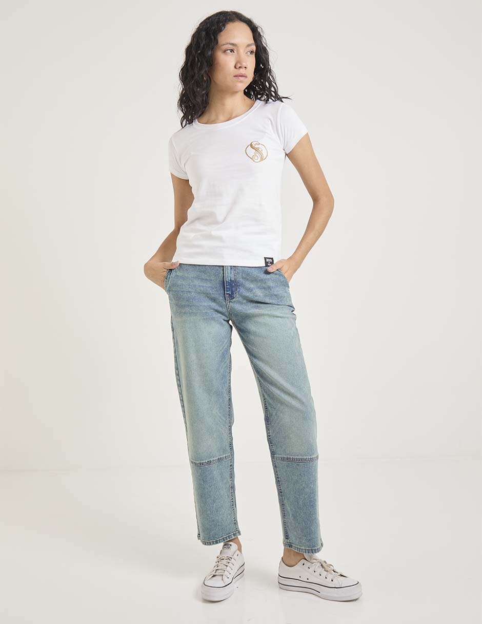 Jeans capri amplio Non Stop para mujer