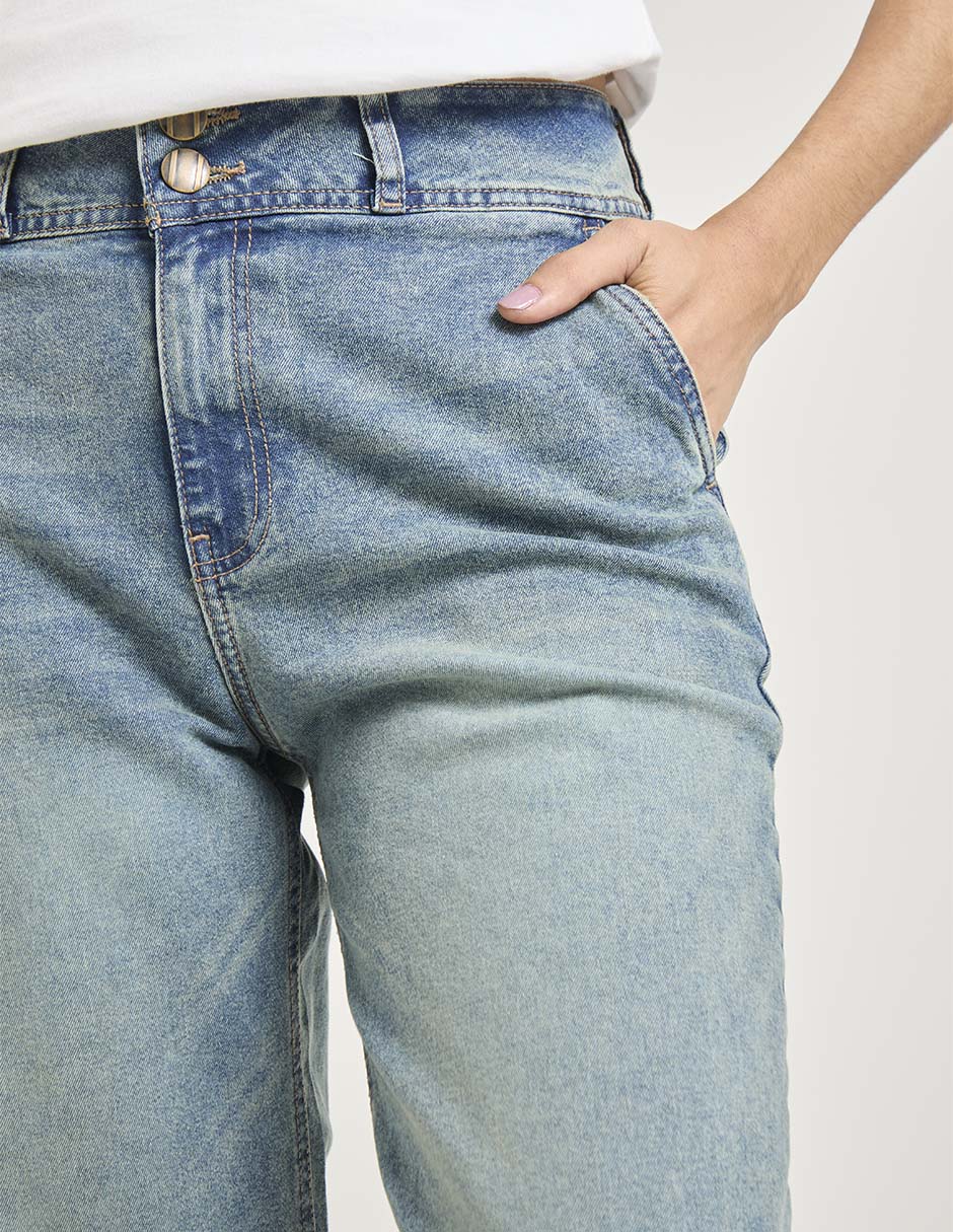 Jeans capri amplio Non Stop para mujer