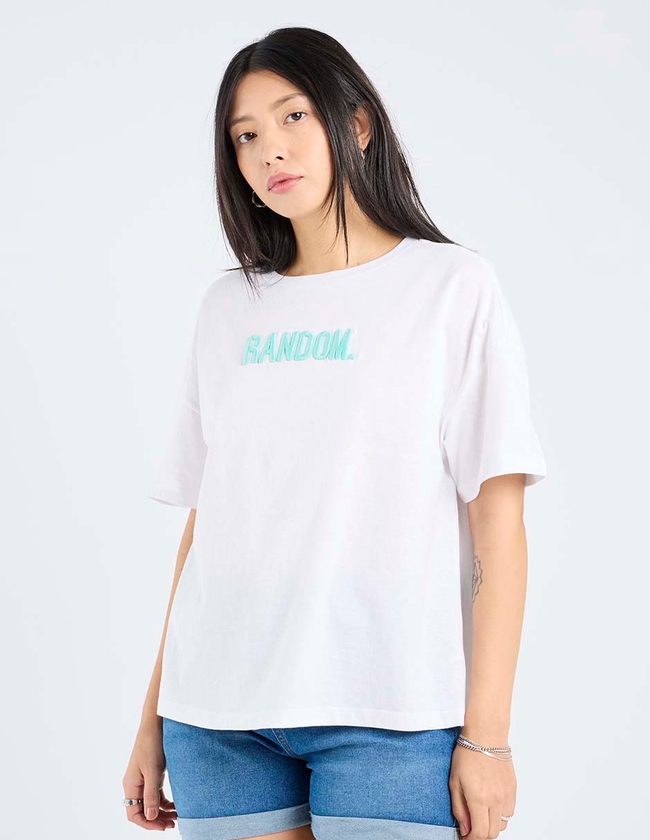 Playera manga corta cuello redondo para mujer Playera manga corta cuello redondo para mujer
