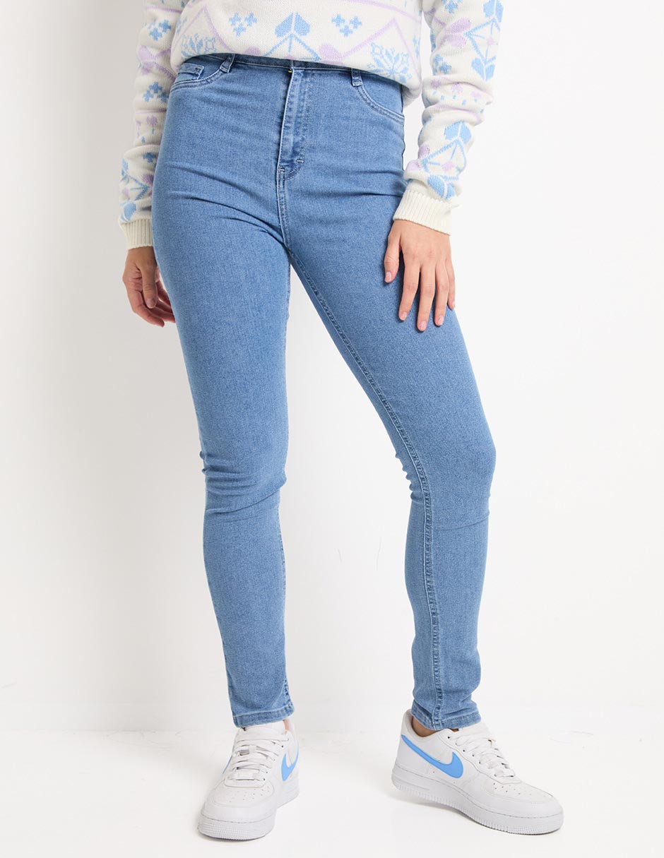 Jeans skinny corte cintura alta para mujer Jeans skinny corte cintura alta para mujer