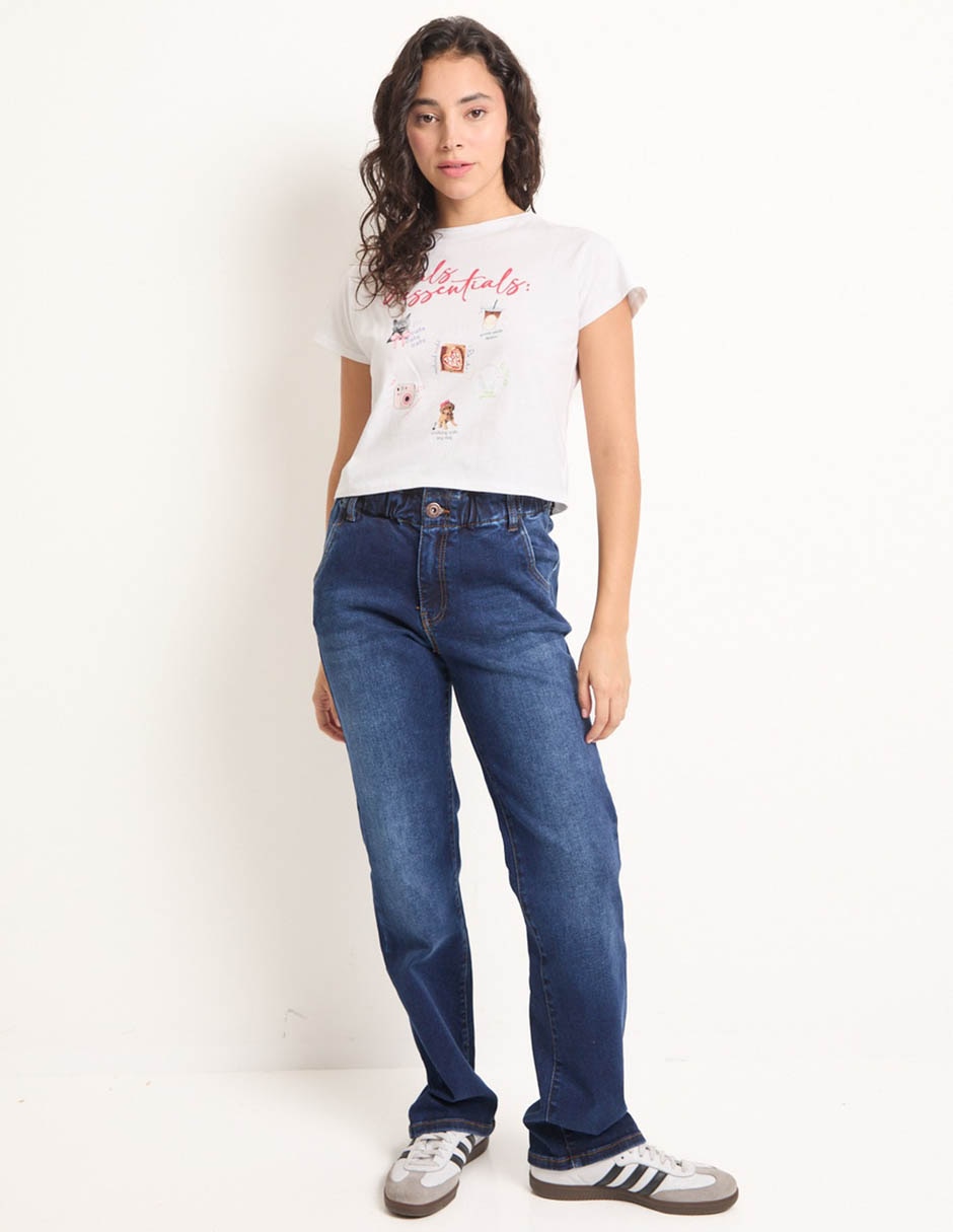 Playera manga corta cuello redondo mujer 3