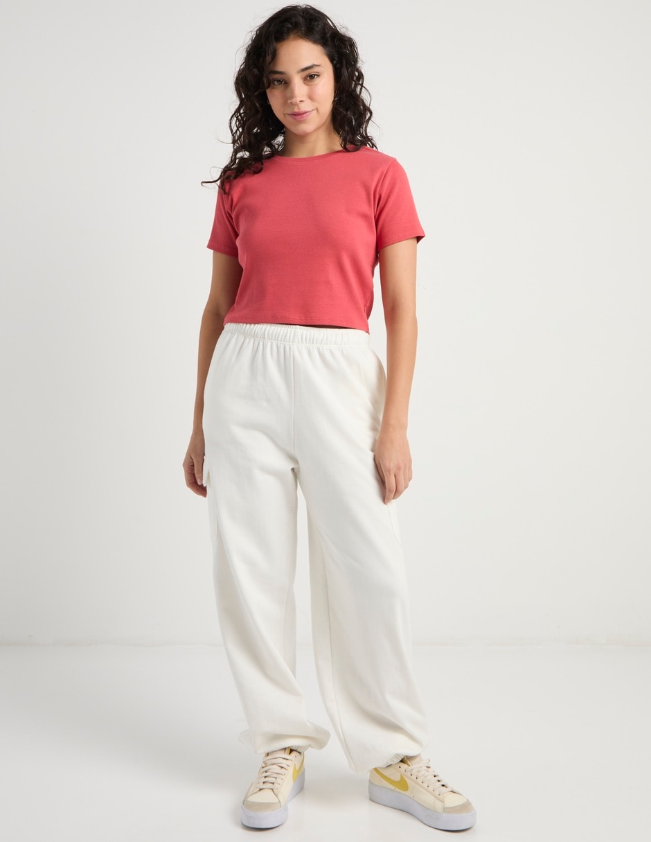 Pants wide leg Non Stop con elástico para mujer