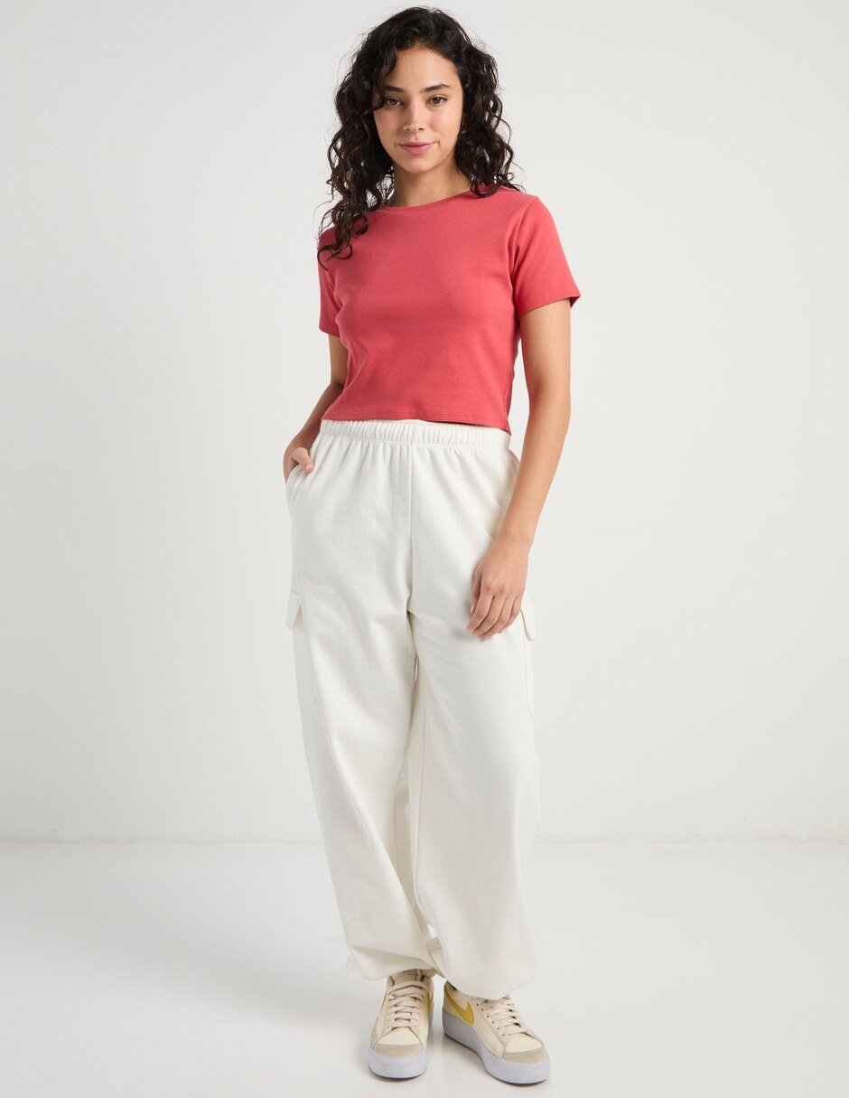 Pants wide leg Non Stop con elástico para mujer