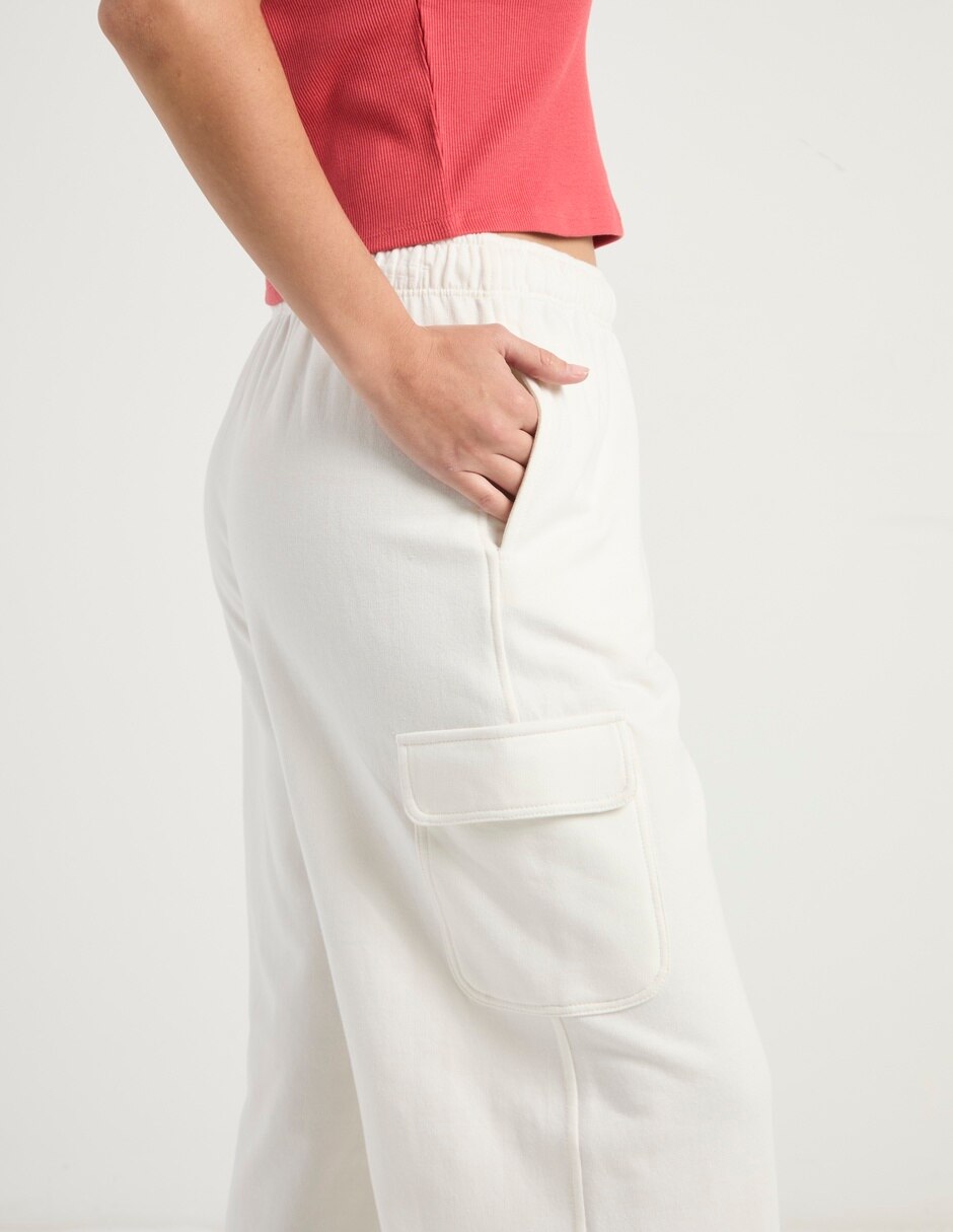 Pants wide leg Non Stop con elástico para mujer
