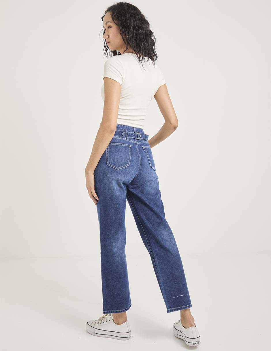 Jeans straight para mujer 5