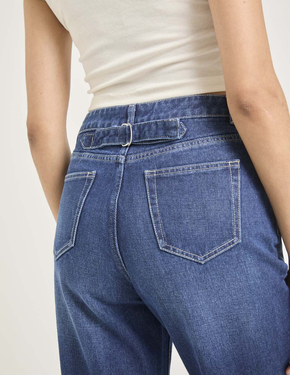 Jeans straight para mujer 2