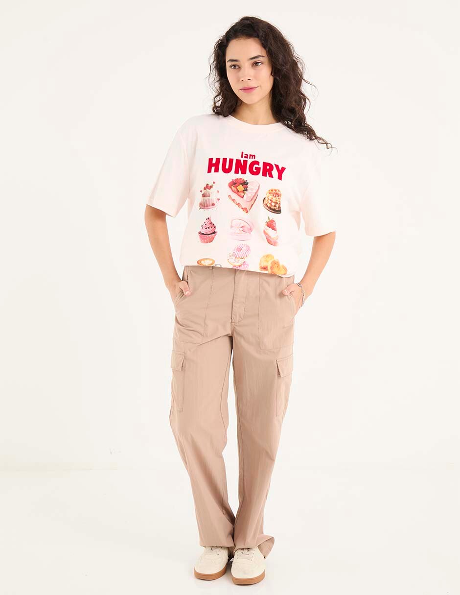 Playera manga corta cuello redondo mujer 4