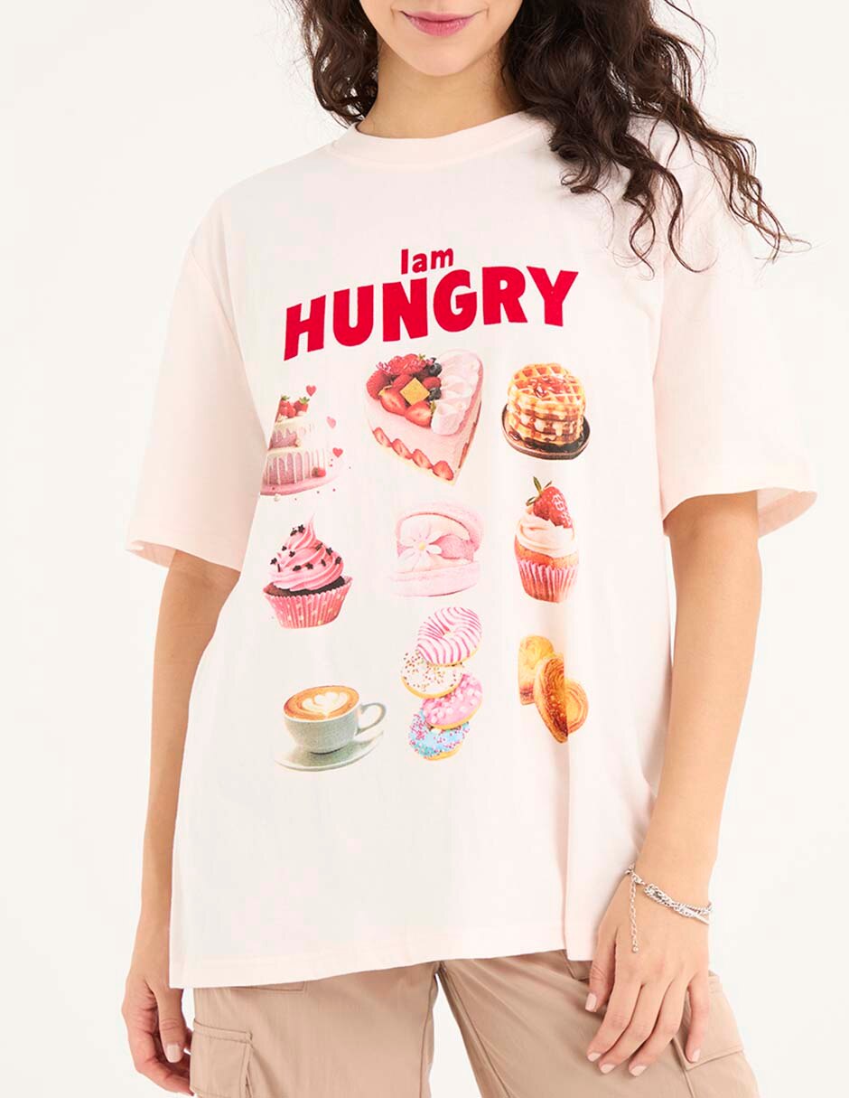 Playera manga corta cuello redondo mujer 2