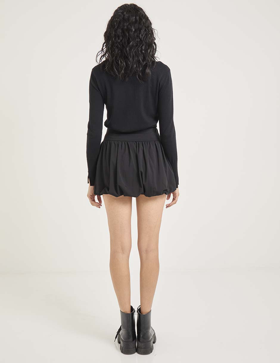 Falda mini a la cintura