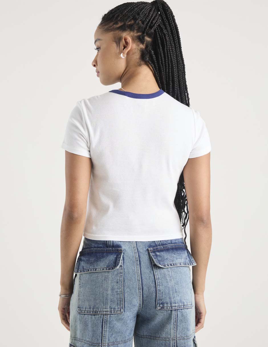 Playera manga corta Non Stop cuello redondo para mujer 5