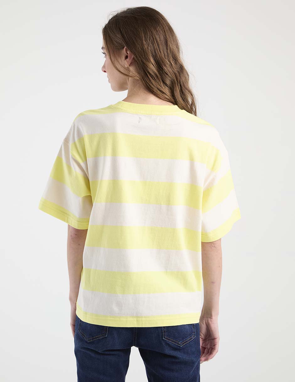 Playera manga al codo Non Stop cuello redondo para mujer