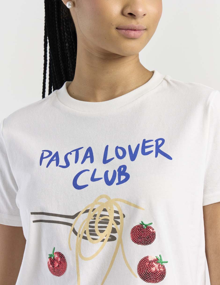 Blusa manga corta Non Stop cuello redondo para mujer