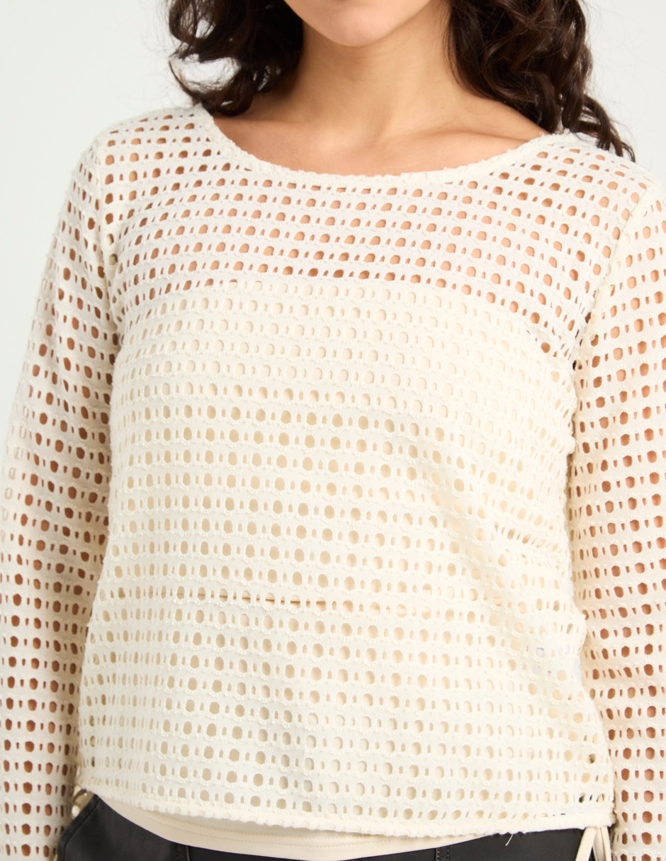 Suéter Non Stop cuello redondo para mujer