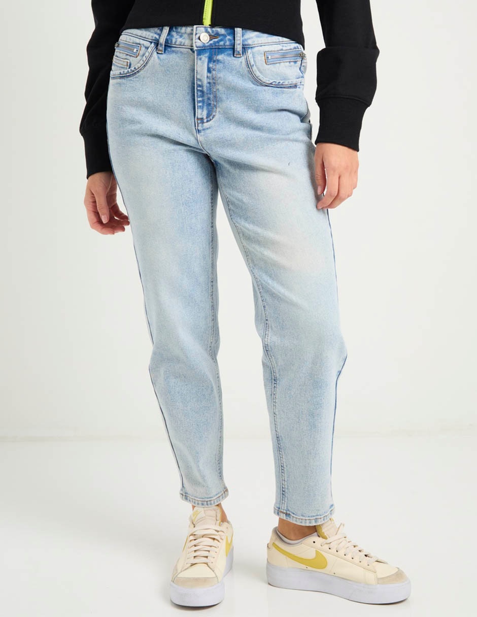 Jeans mom a la cintura para mujer Jeans mom a la cintura para mujer