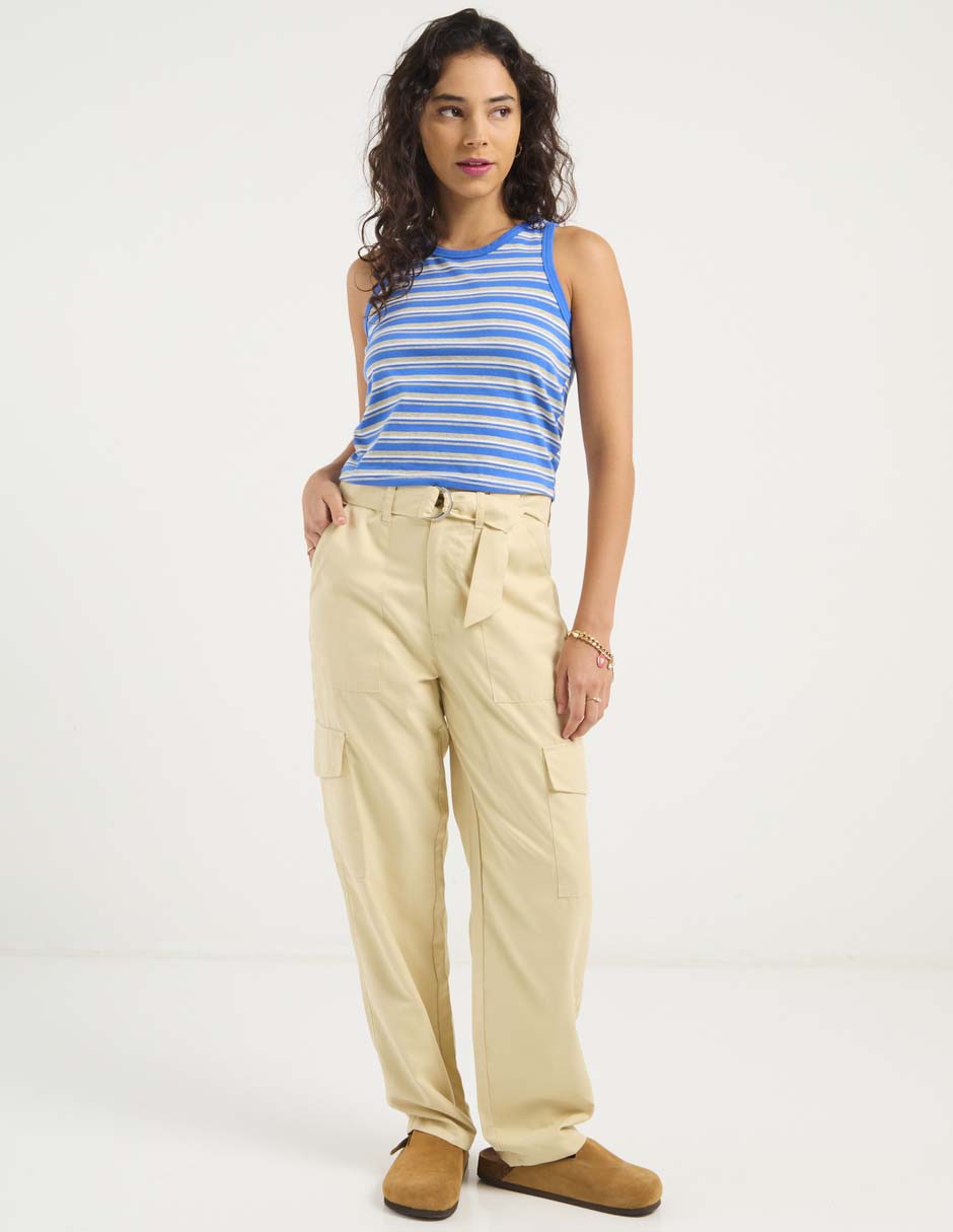 Pantalón cargo straight para mujer Pantalón cargo straight para mujer