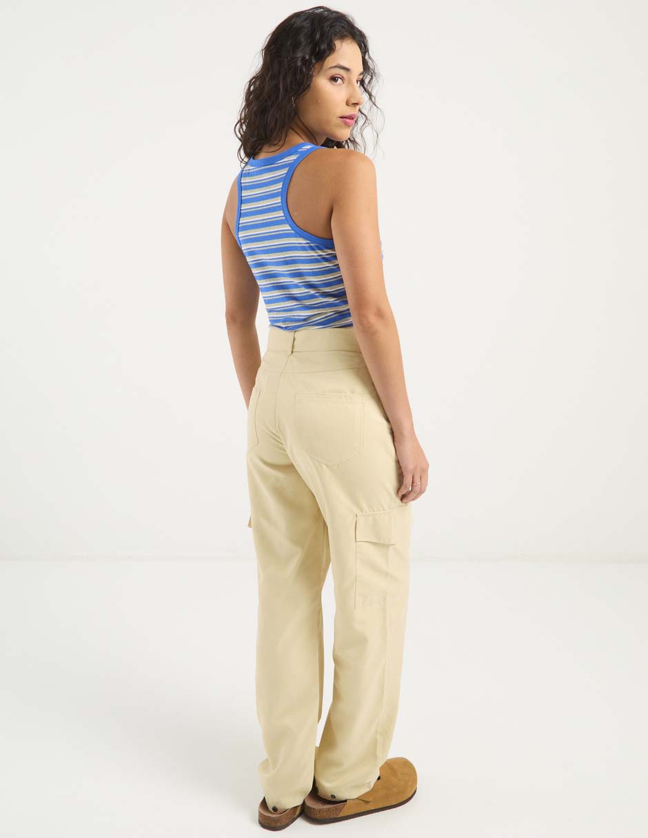 Pantalón cargo straight para mujer 6