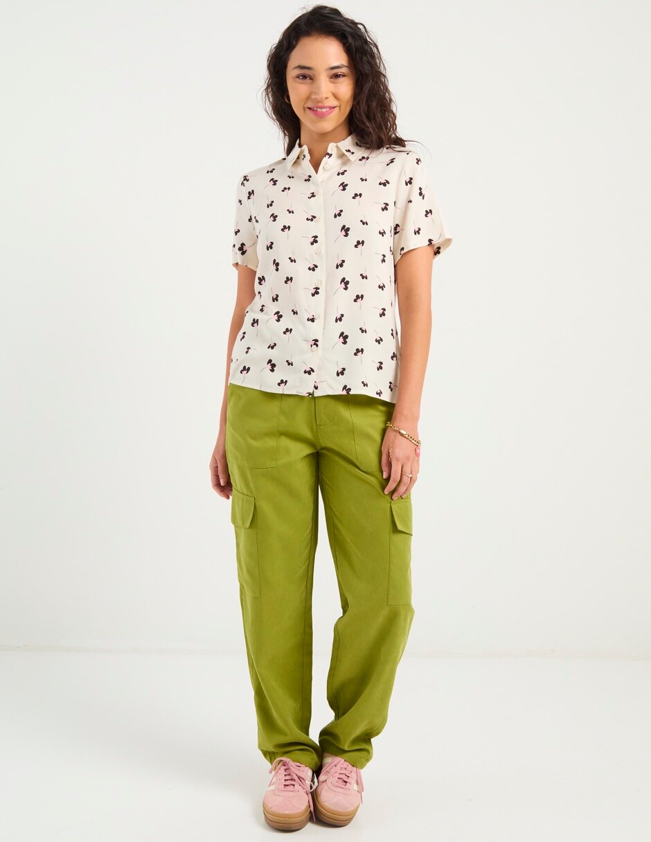 Pantalón cargo straight para mujer 3