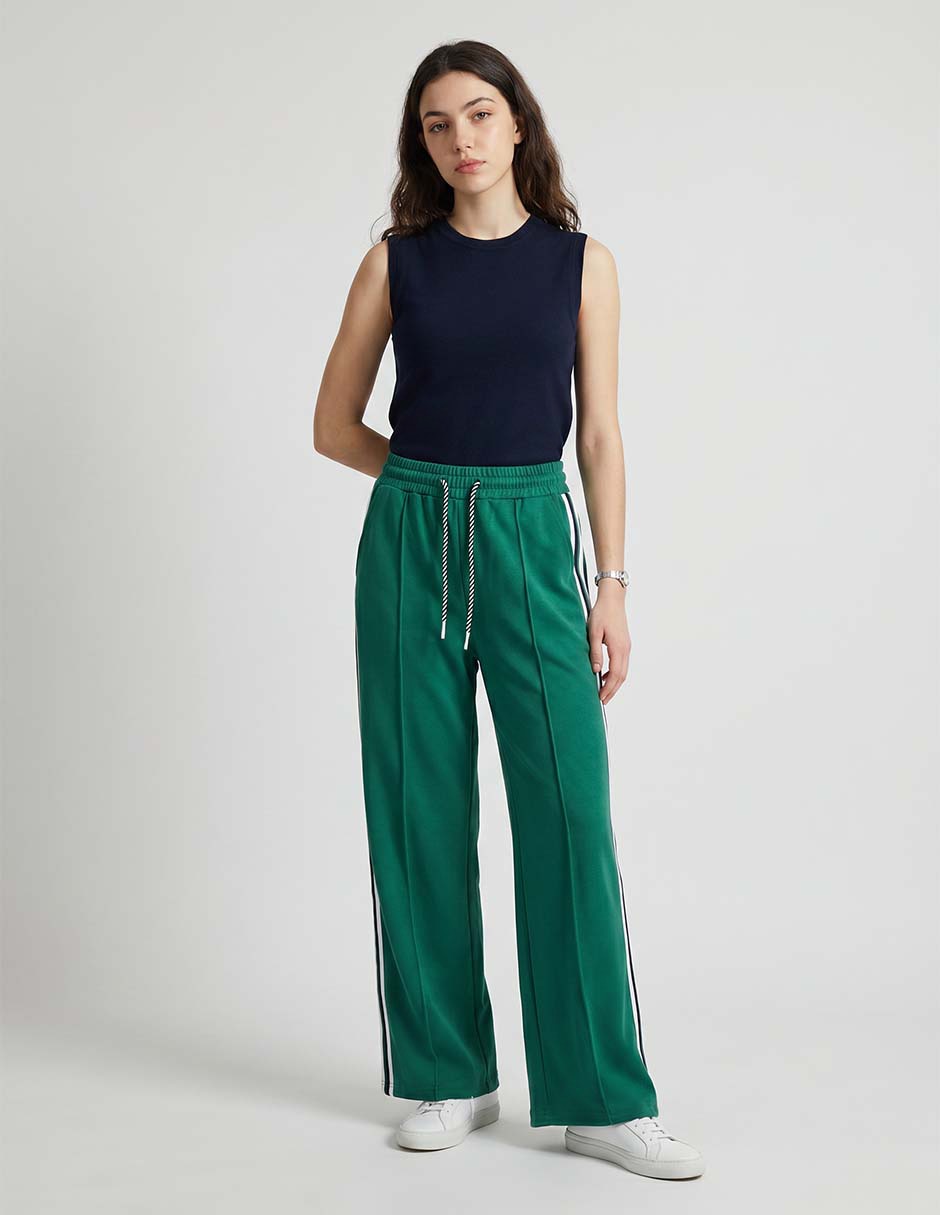 Pants straight con agujeta para mujer 3