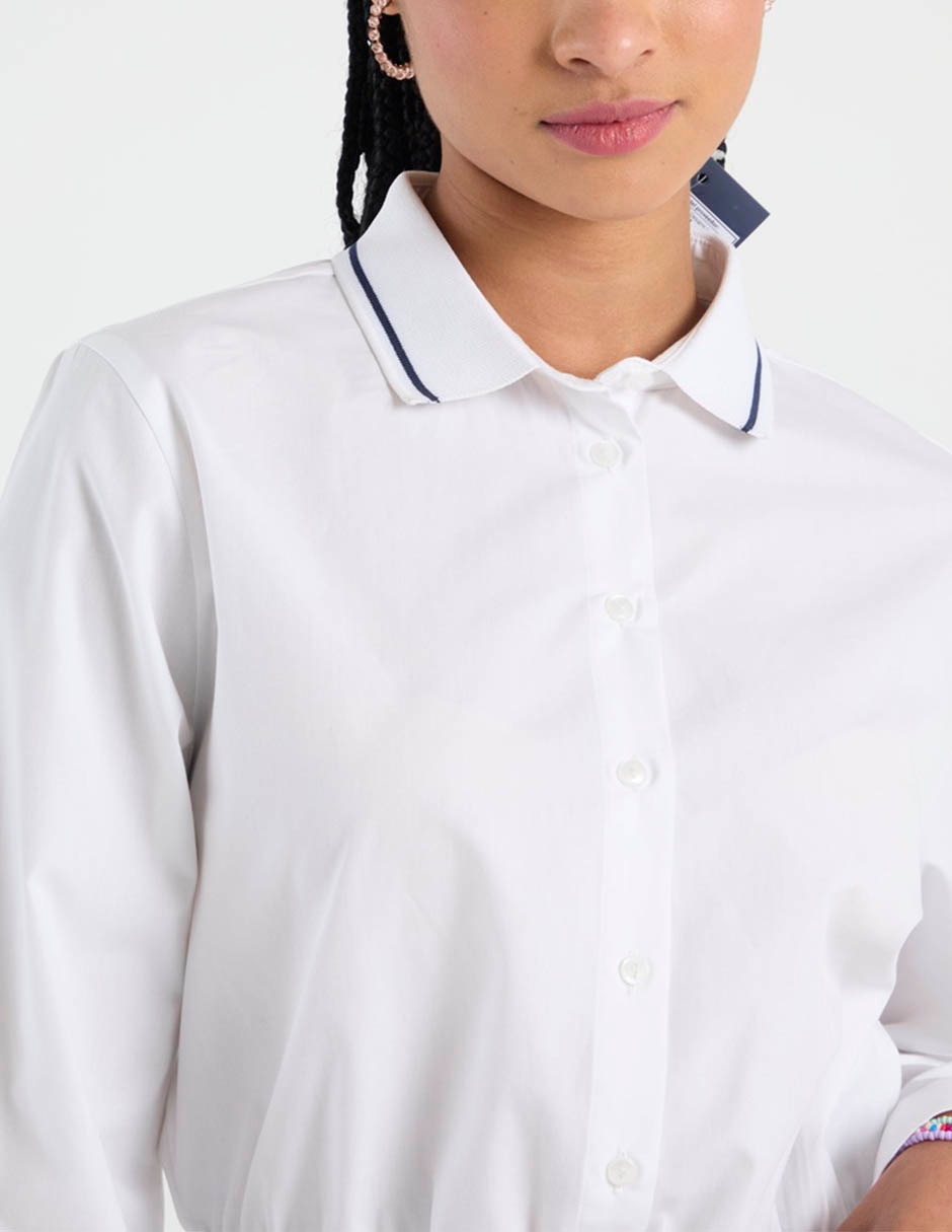 Blusa camisera manga larga para mujer 4