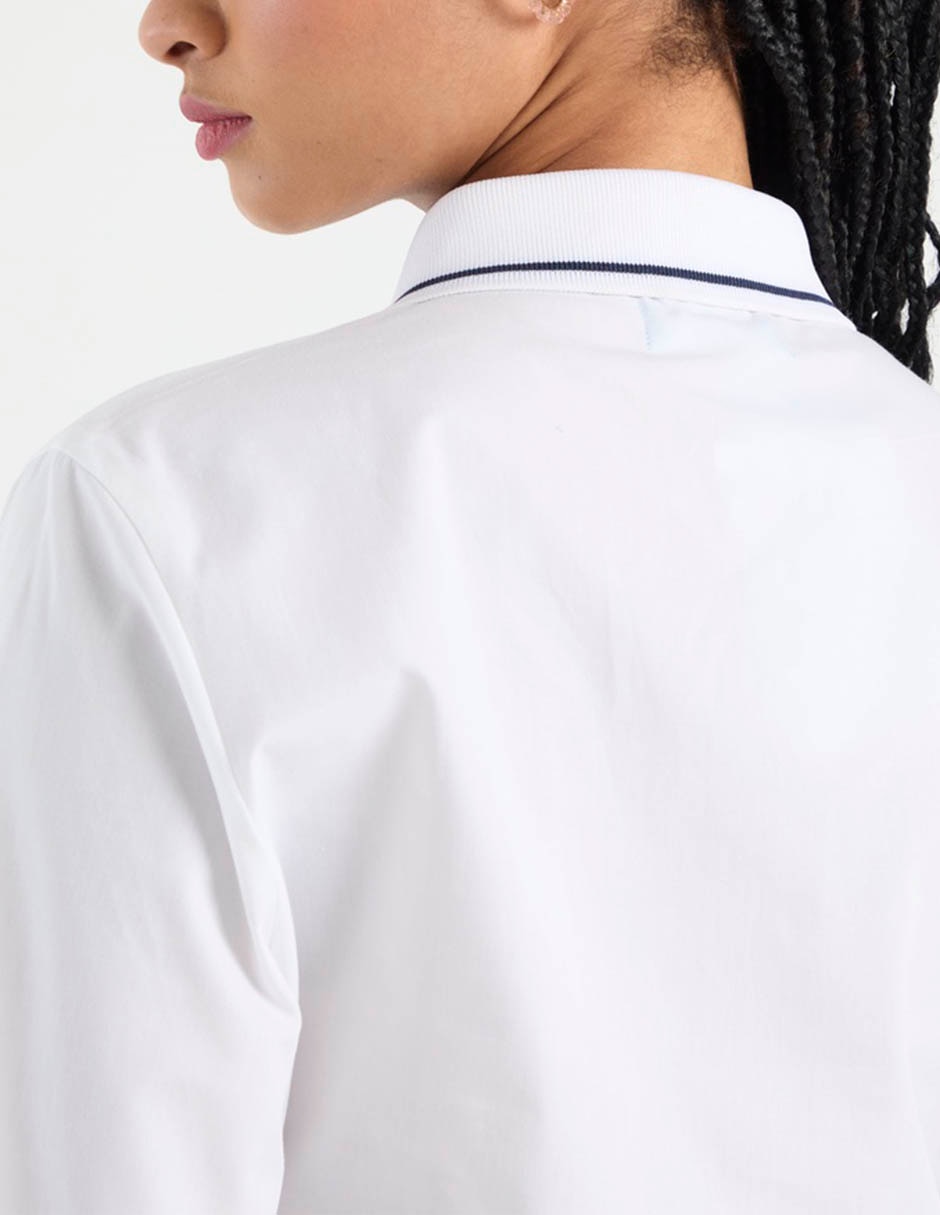 Blusa camisera manga larga para mujer 5