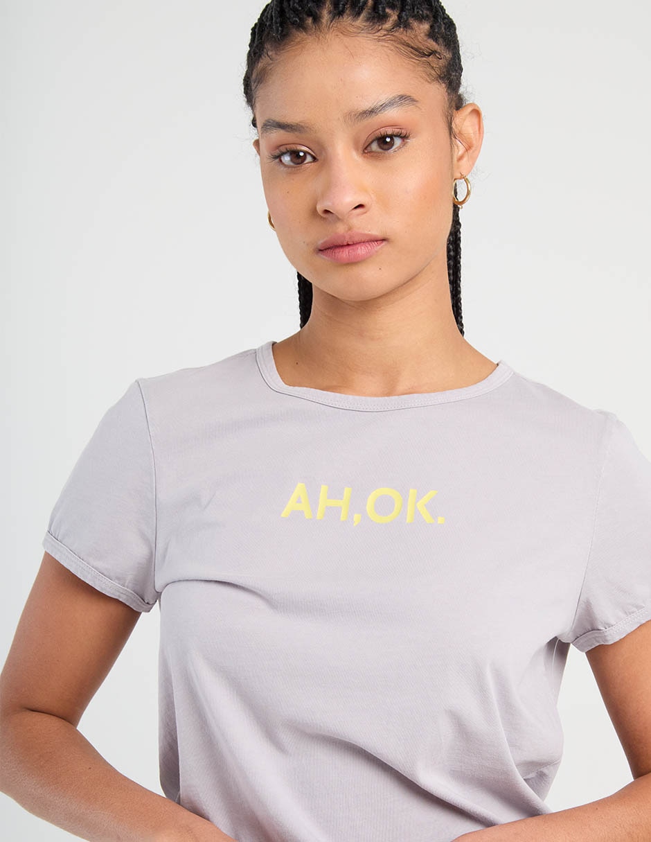 Playera manga corta Non Stop cuello redondo para mujer