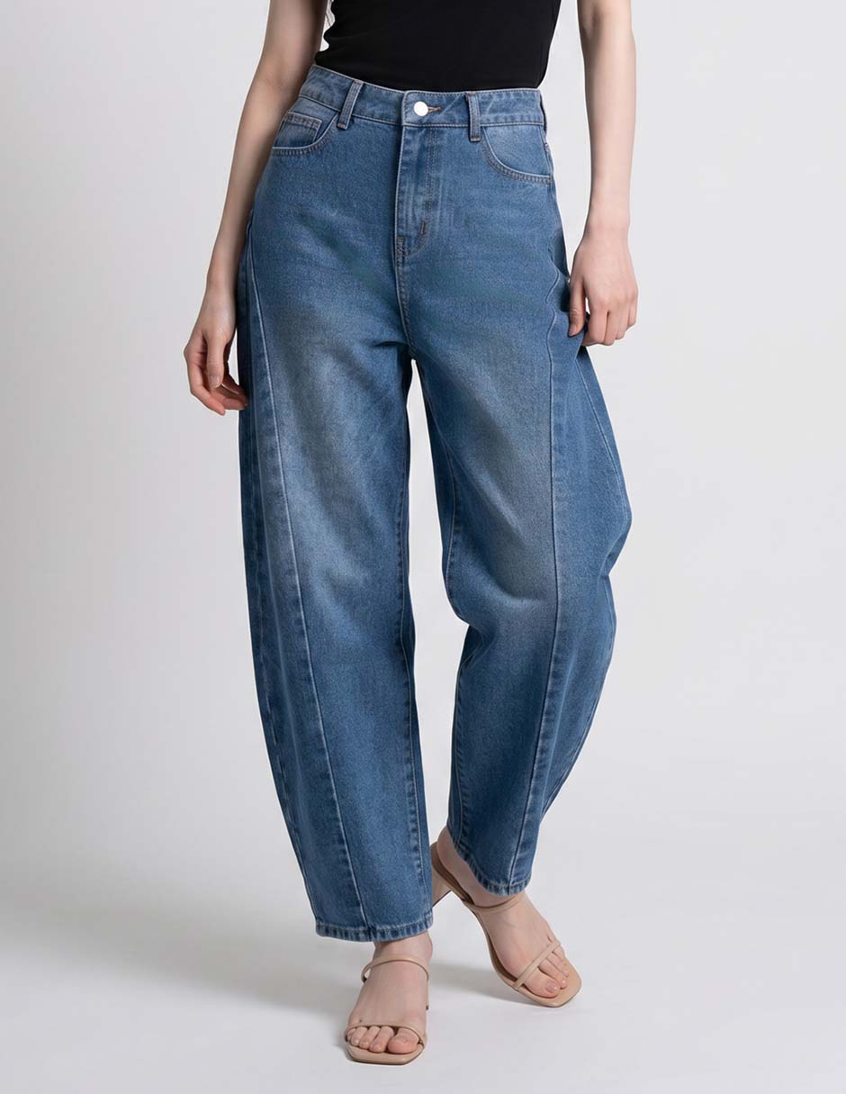 Jeans baggy Non Stop corte cintura para mujer