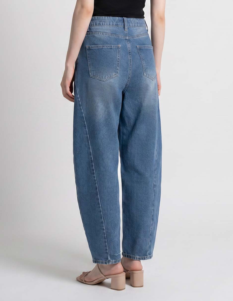 Jeans baggy Non Stop corte cintura para mujer