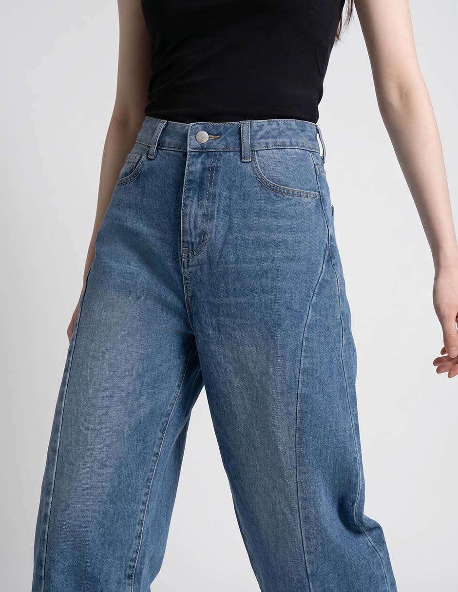 Jeans baggy Non Stop corte cintura para mujer