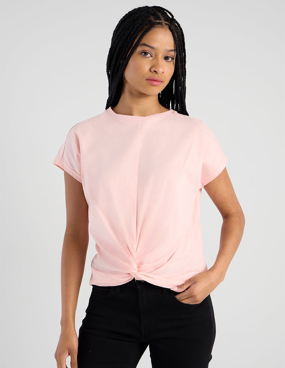 Playera manga corta cuello redondo mujer 1