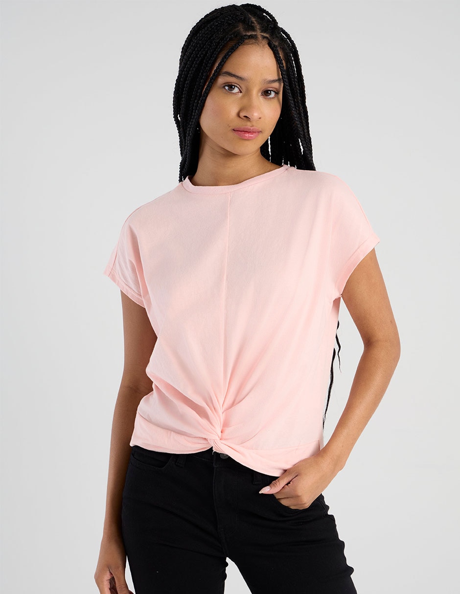 Playera manga corta cuello redondo mujer 5
