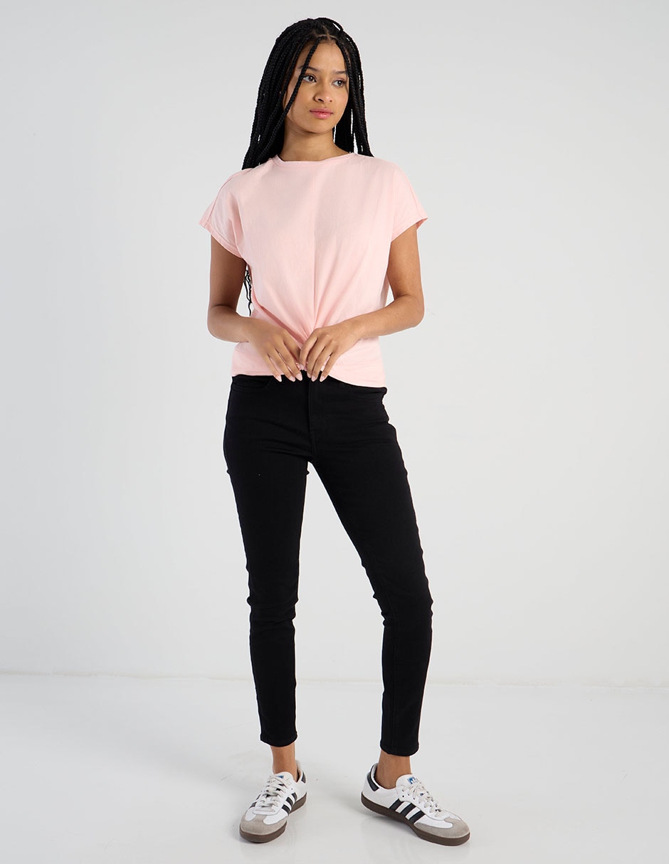 Playera manga corta cuello redondo mujer 4