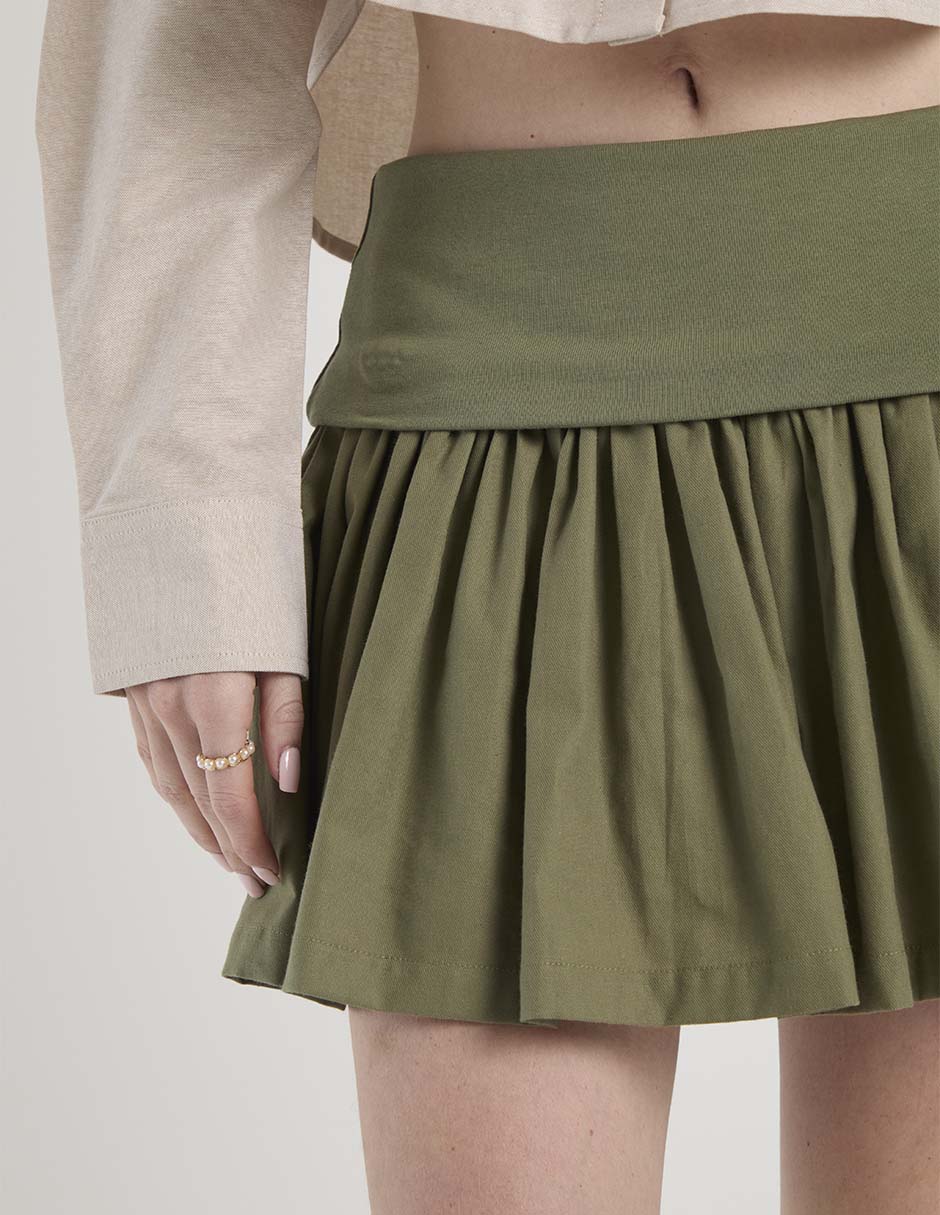 Falda mini cintura alta 5